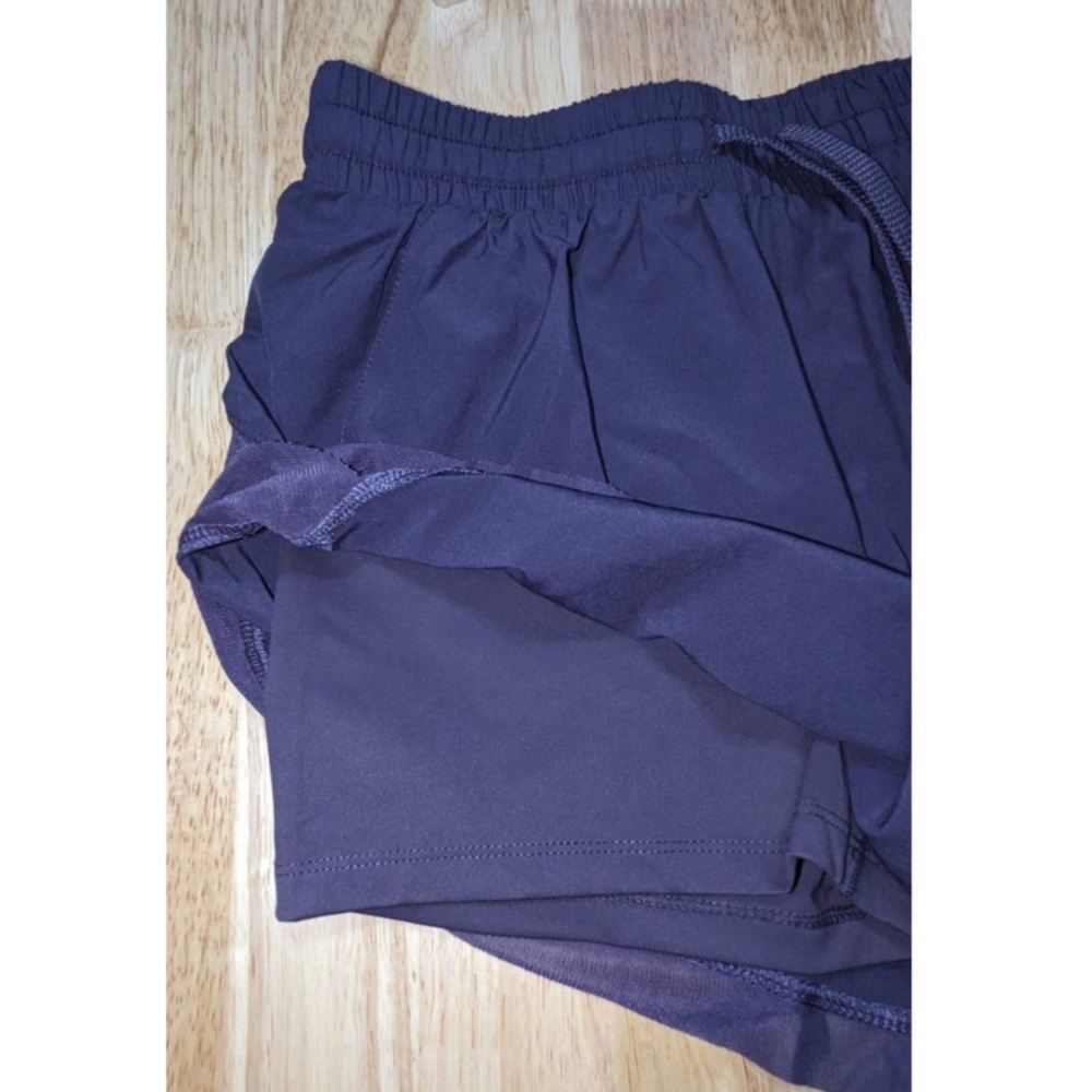 Halara Drawstring Flowy Contrast Mesh 2-In-1 Purp… - image 7